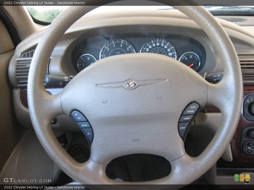 Sandstone Interior Steering Wheel for the 2002 Chrysler Sebring LX Sedan #18866572
