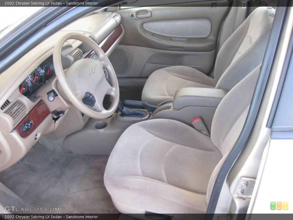 Sandstone Interior Front Seat for the 2002 Chrysler Sebring LX Sedan #18866616