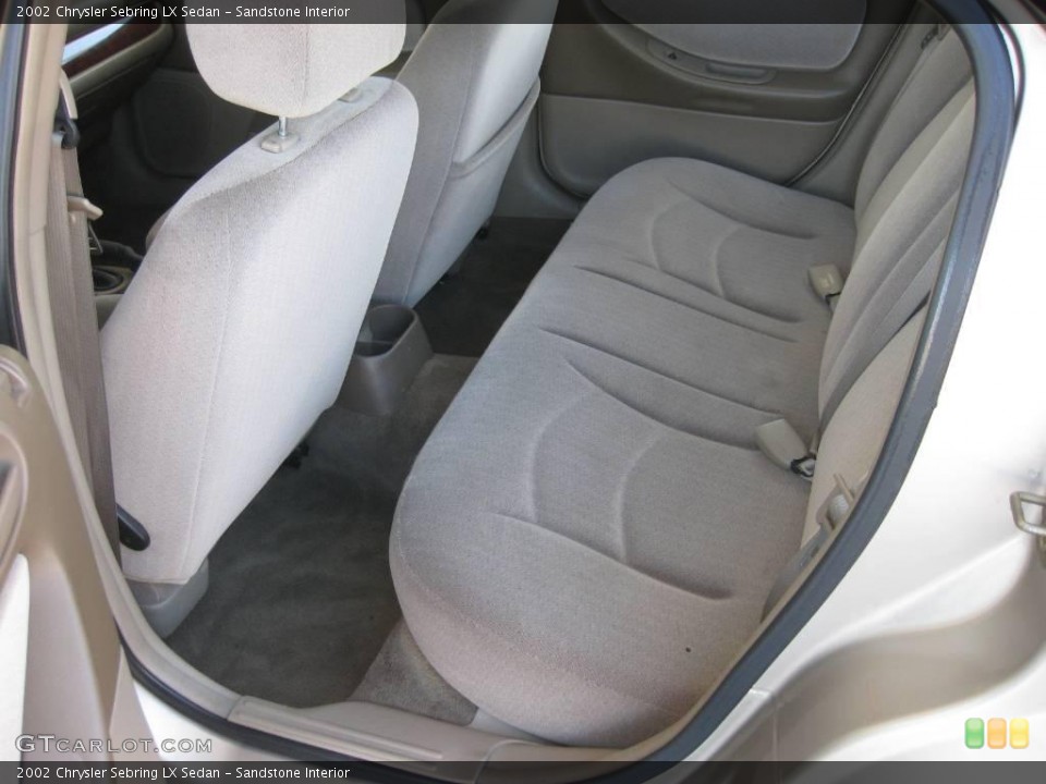 Sandstone Interior Rear Seat for the 2002 Chrysler Sebring LX Sedan #18866629
