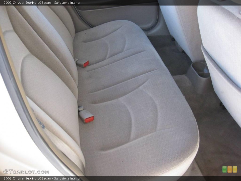 Sandstone Interior Rear Seat for the 2002 Chrysler Sebring LX Sedan #18866672