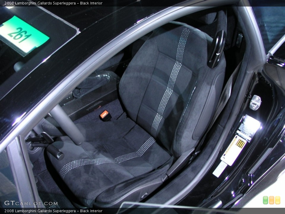 Black Interior Photo for the 2008 Lamborghini Gallardo Superleggera #189501