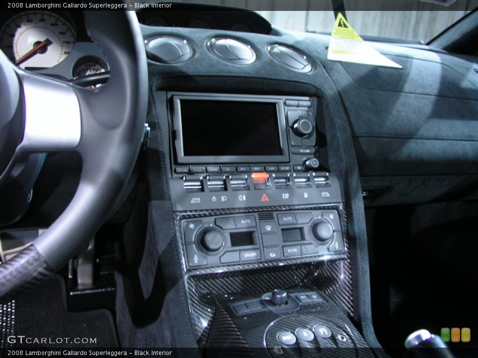 Black Interior Controls for the 2008 Lamborghini Gallardo Superleggera #189515