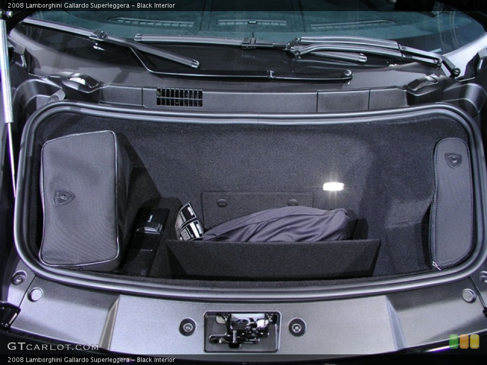 Black Interior Trunk for the 2008 Lamborghini Gallardo Superleggera #189571