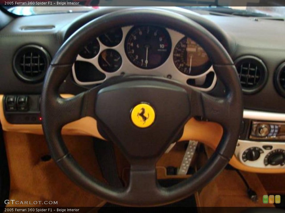 Beige Interior Steering Wheel for the 2005 Ferrari 360 Spider F1 #19013377