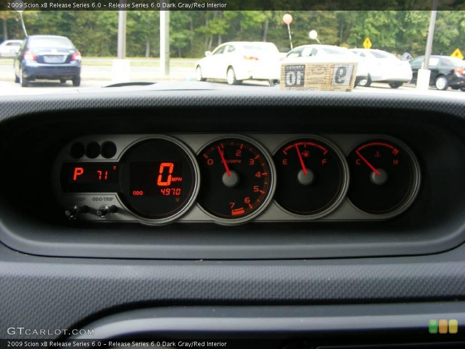 Release Series 6.0 Dark Gray/Red Interior Gauges for the 2009 Scion xB Release Series 6.0 #19045847