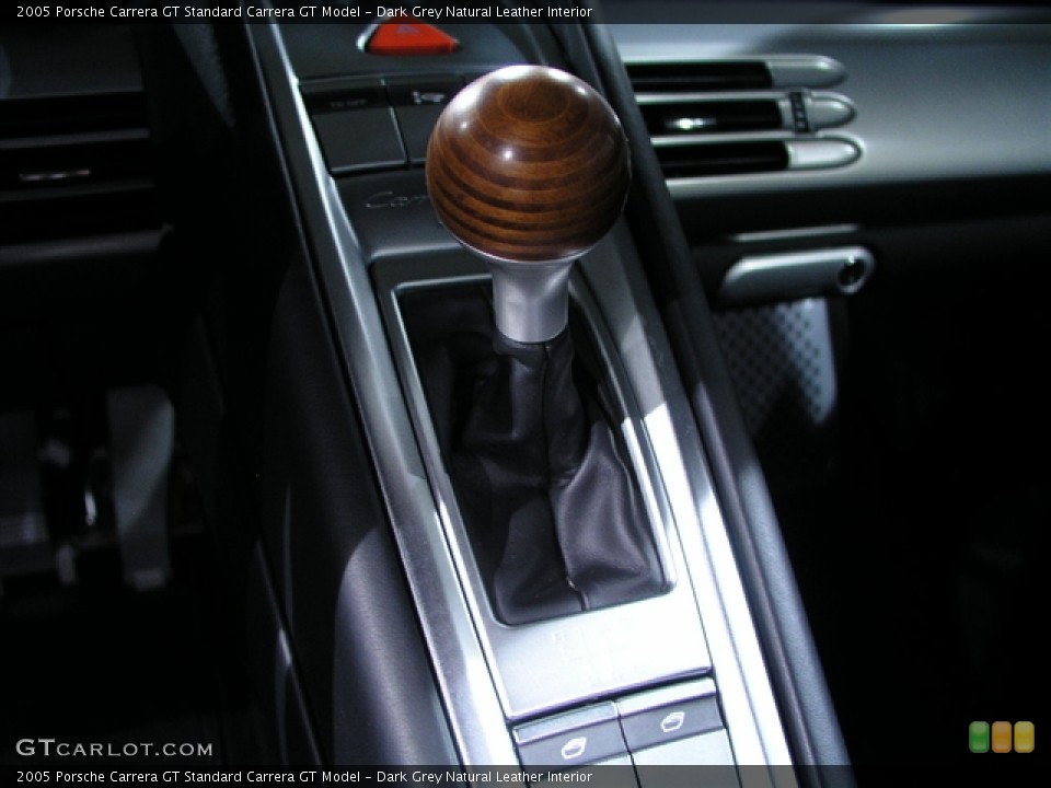 Dark Grey Natural Leather Interior Transmission for the 2005 Porsche Carrera GT  #191235