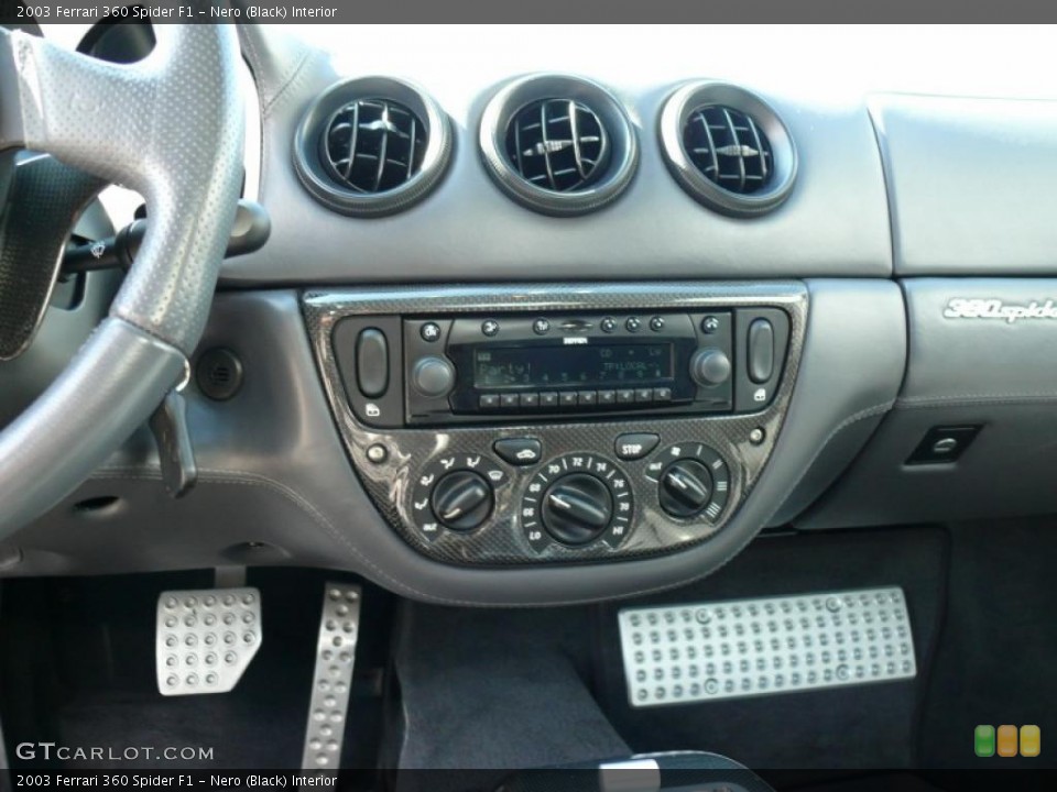 Nero (Black) Interior Controls for the 2003 Ferrari 360 Spider F1 #19161521