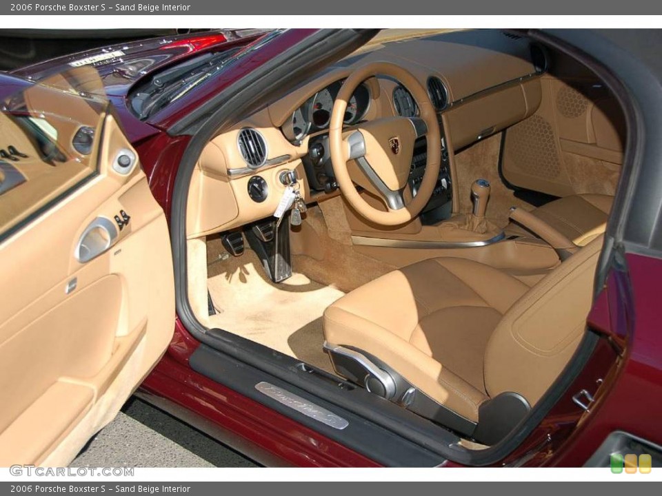 Sand Beige Interior Photo for the 2006 Porsche Boxster S #19286324