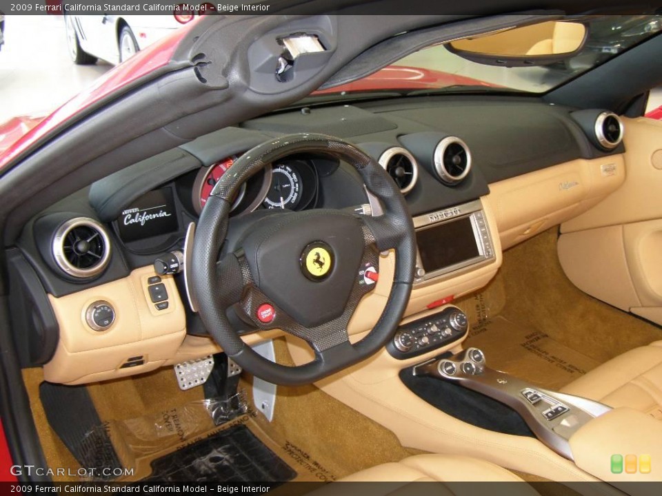 Beige Interior Dashboard for the 2009 Ferrari California  #19374261