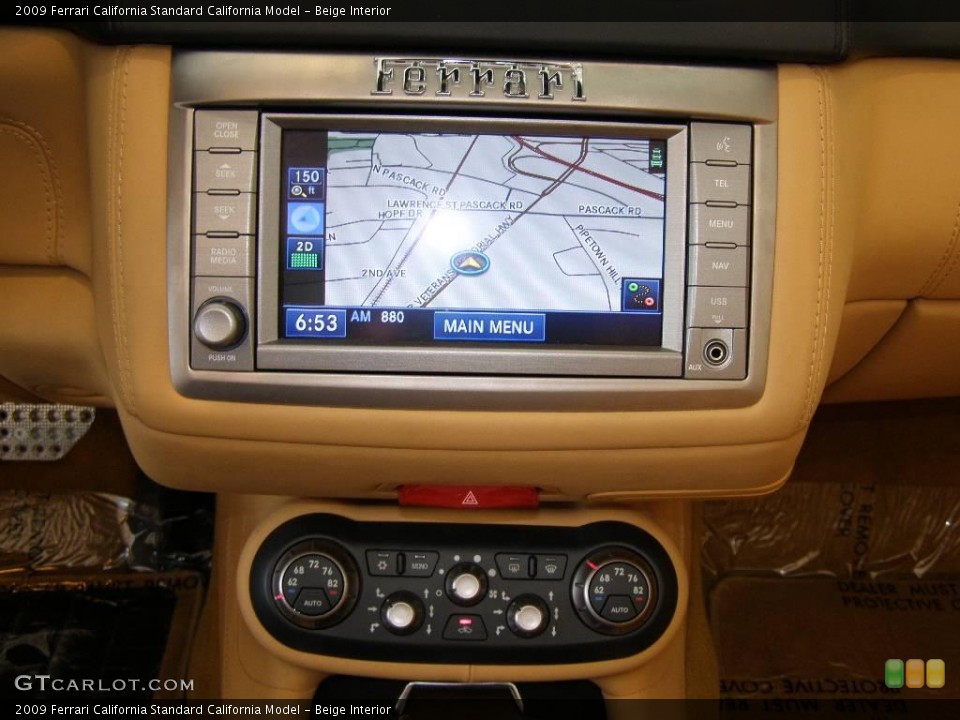 Beige Interior Navigation for the 2009 Ferrari California  #19374293
