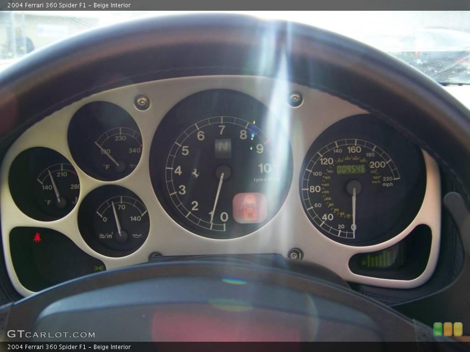 Beige Interior Gauges for the 2004 Ferrari 360 Spider F1 #19398872