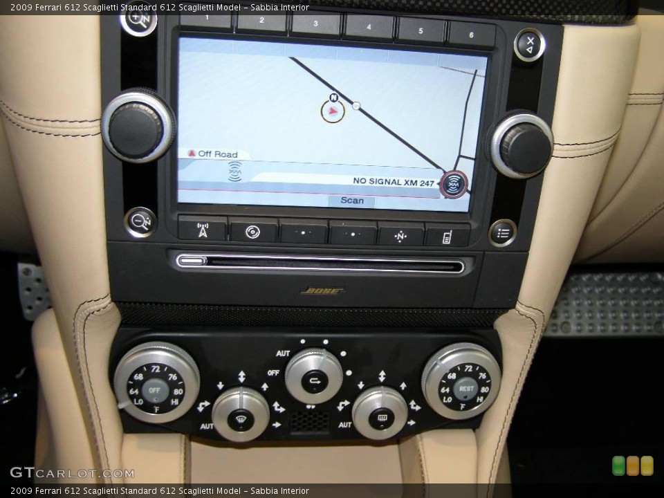 Sabbia Interior Controls for the 2009 Ferrari 612 Scaglietti  #19409294