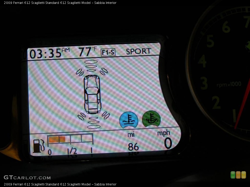 Sabbia Interior Gauges for the 2009 Ferrari 612 Scaglietti  #19409318