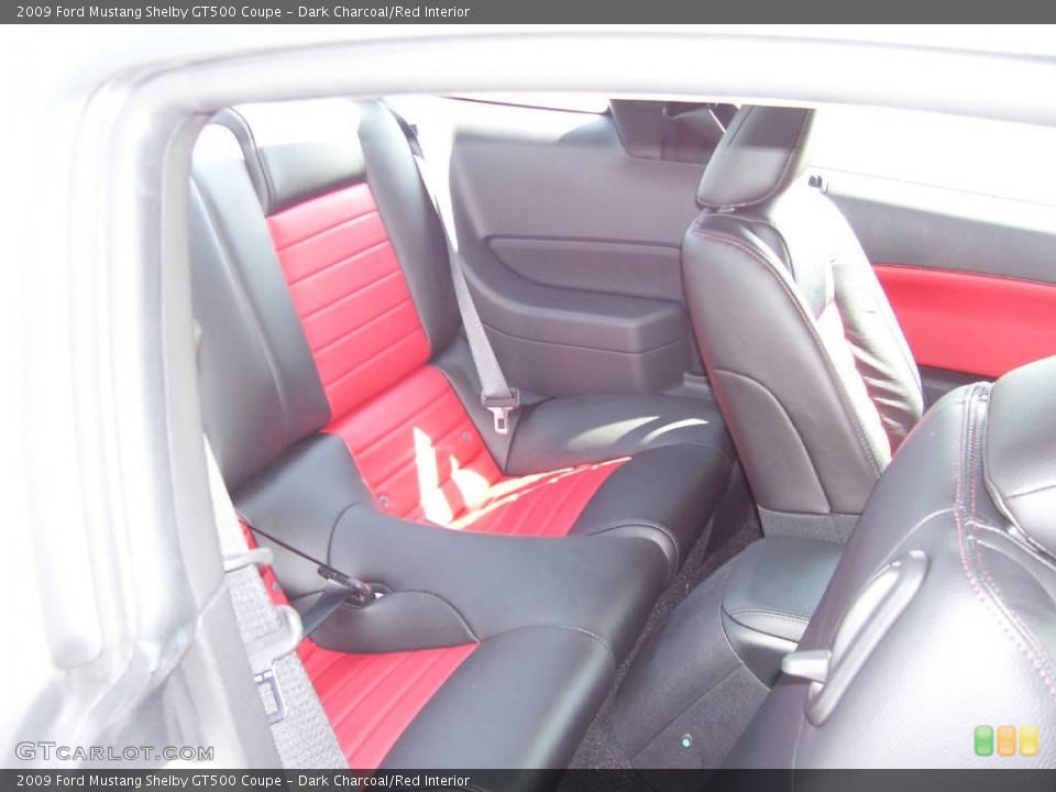 Dark Charcoal/Red Interior Photo for the 2009 Ford Mustang Shelby GT500 Coupe #19411757