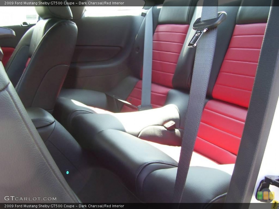 Dark Charcoal/Red Interior Photo for the 2009 Ford Mustang Shelby GT500 Coupe #19411805