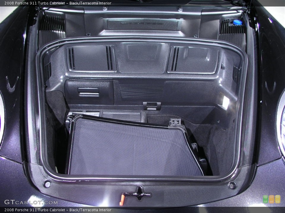 Black/Terracotta Interior Trunk for the 2008 Porsche 911 Turbo Cabriolet #194643