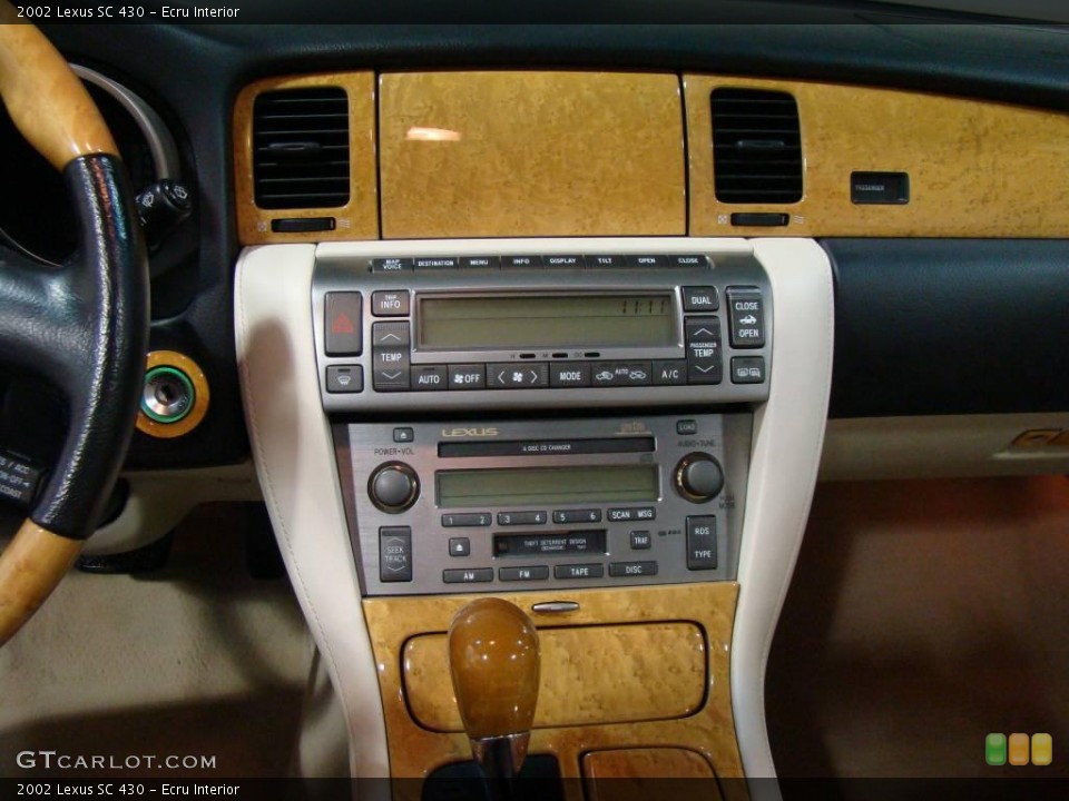 Ecru Interior Controls for the 2002 Lexus SC 430 #19511614