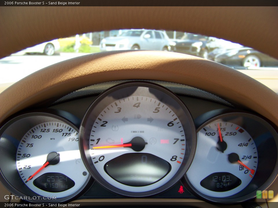 Sand Beige Interior Gauges for the 2006 Porsche Boxster S #195177