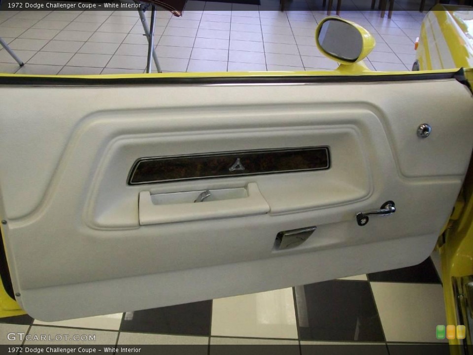 White Interior Door Panel for the 1972 Dodge Challenger Coupe #19556681