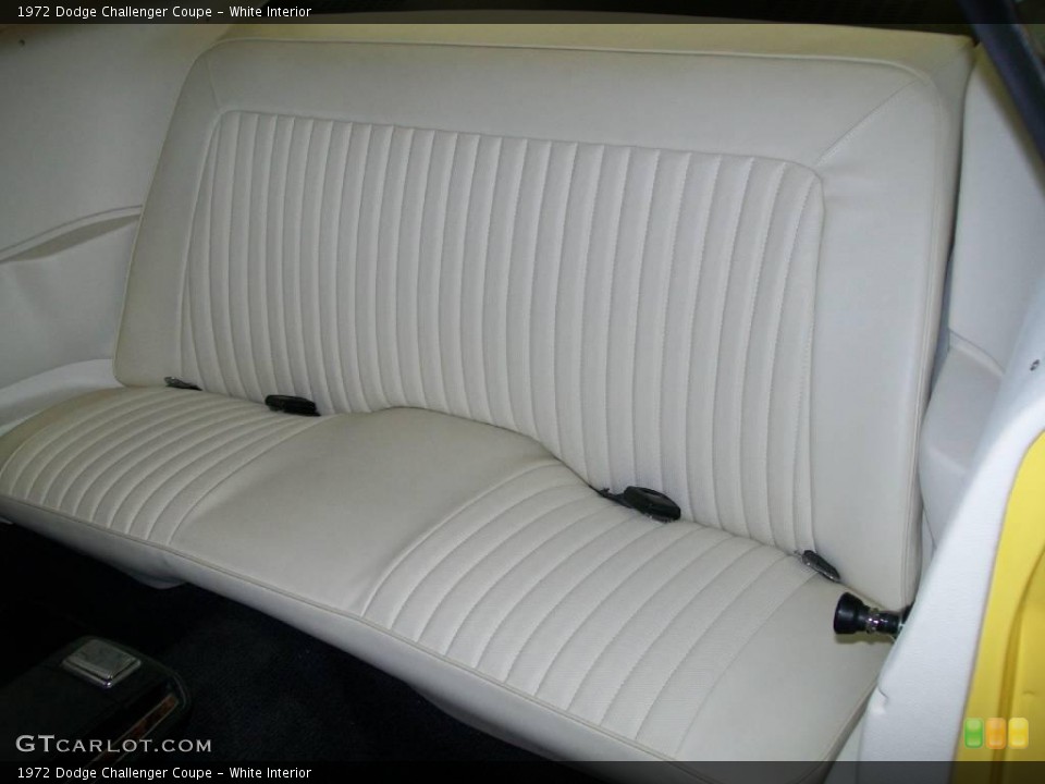 White Interior Photo for the 1972 Dodge Challenger Coupe #19556689