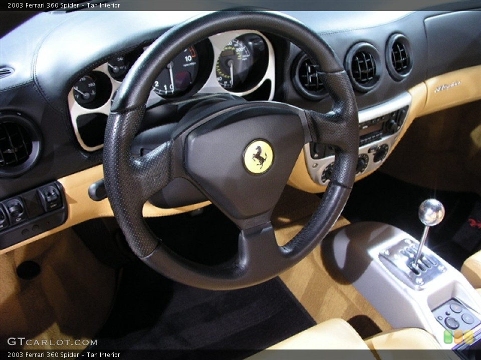 Tan Interior Steering Wheel for the 2003 Ferrari 360 Spider #195575