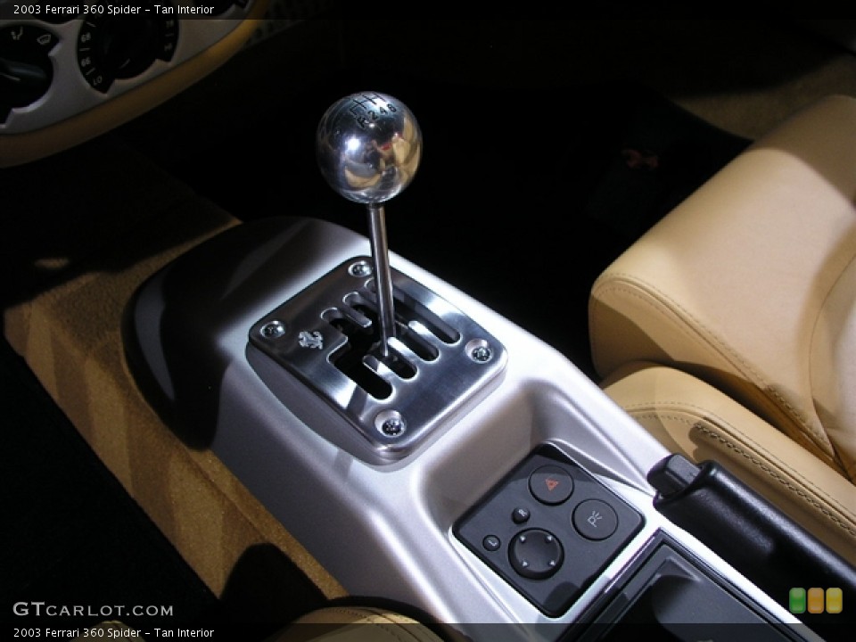 Tan Interior Transmission for the 2003 Ferrari 360 Spider #195589