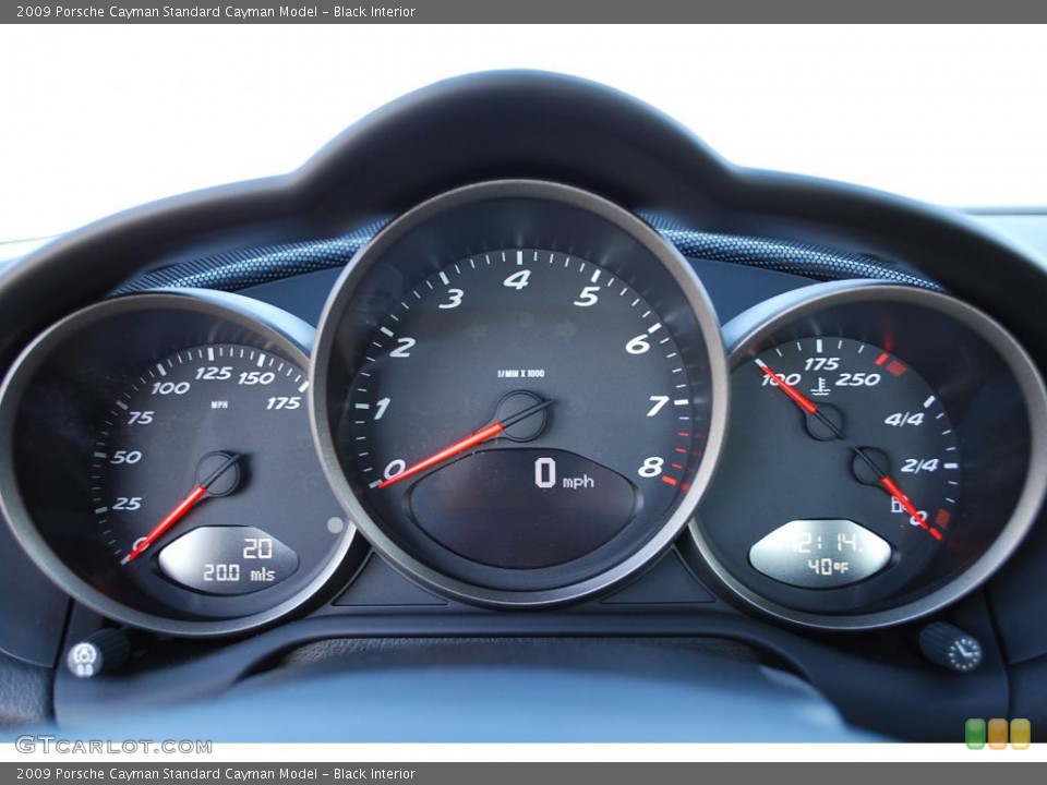 Black Interior Gauges for the 2009 Porsche Cayman  #19667608