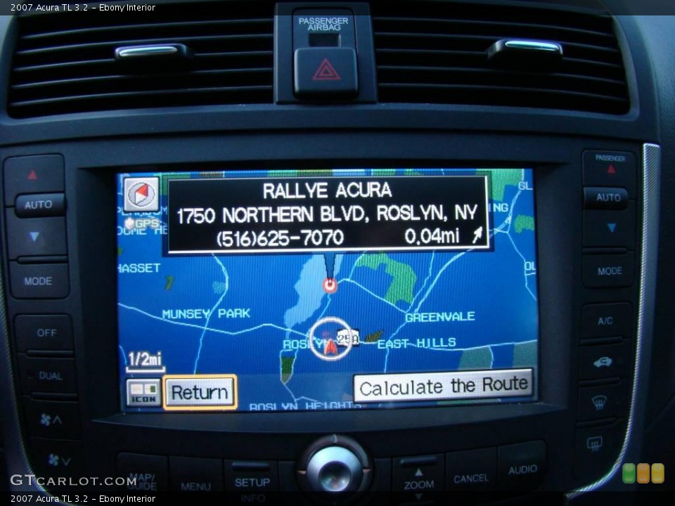 Ebony Interior Navigation for the 2007 Acura TL 3.2 #19736241