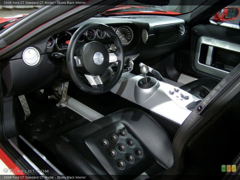 Ebony Black Interior Prime Interior for the 2006 Ford GT  #197391