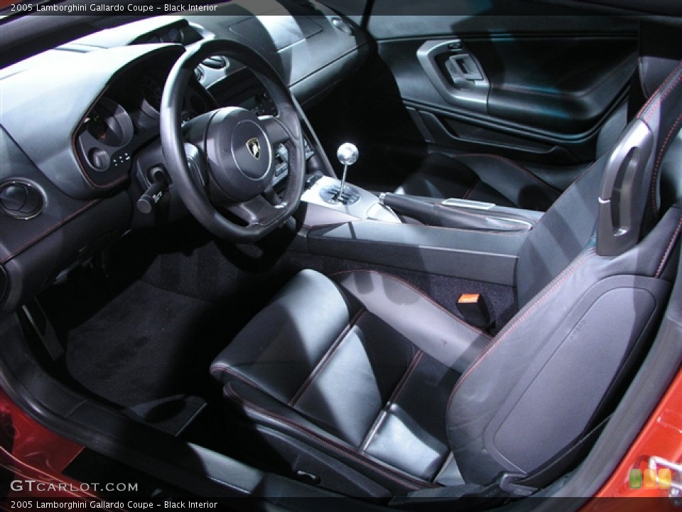 Black Interior Prime Interior for the 2005 Lamborghini Gallardo Coupe #199010