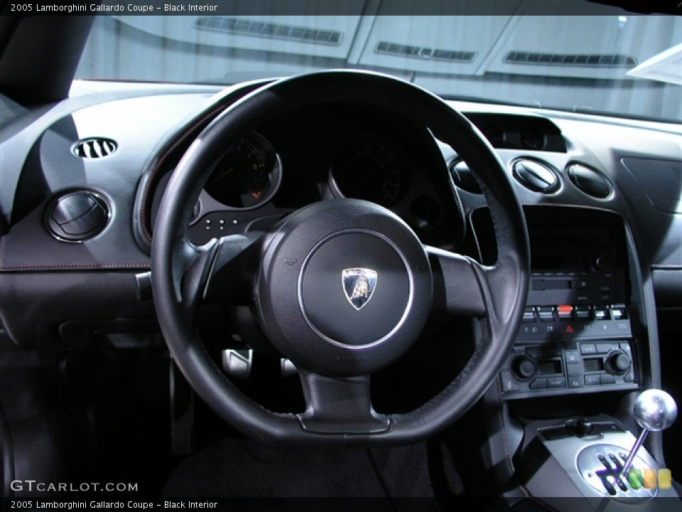 Black Interior Steering Wheel for the 2005 Lamborghini Gallardo Coupe #199017