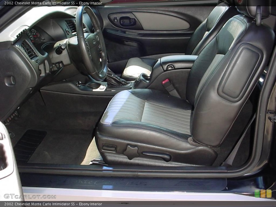 Ebony Interior Photo for the 2002 Chevrolet Monte Carlo Intimidator SS #19902366