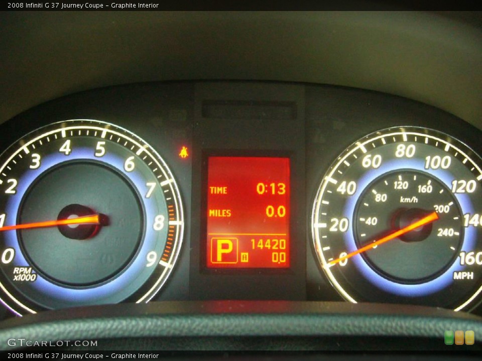 Graphite Interior Gauges for the 2008 Infiniti G 37 Journey Coupe #19928517