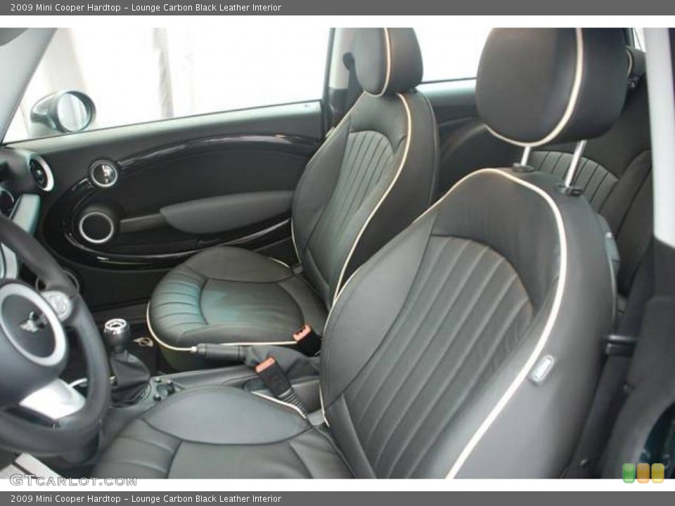 Lounge Carbon Black Leather Interior Photo for the 2009 Mini Cooper Hardtop #20114636