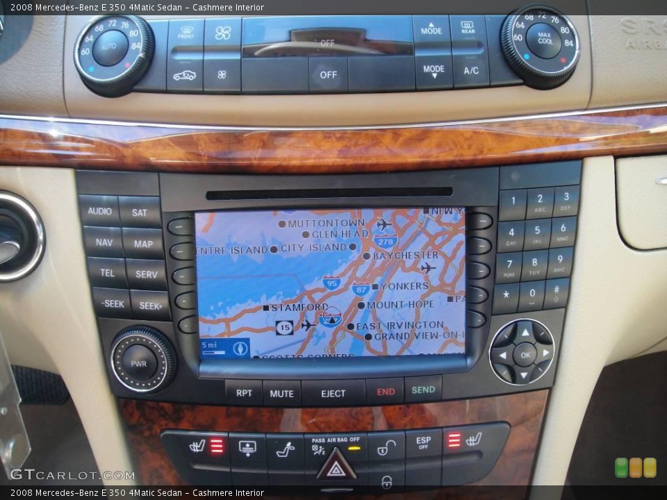 Cashmere Interior Navigation for the 2008 Mercedes-Benz E 350 4Matic Sedan #20120129