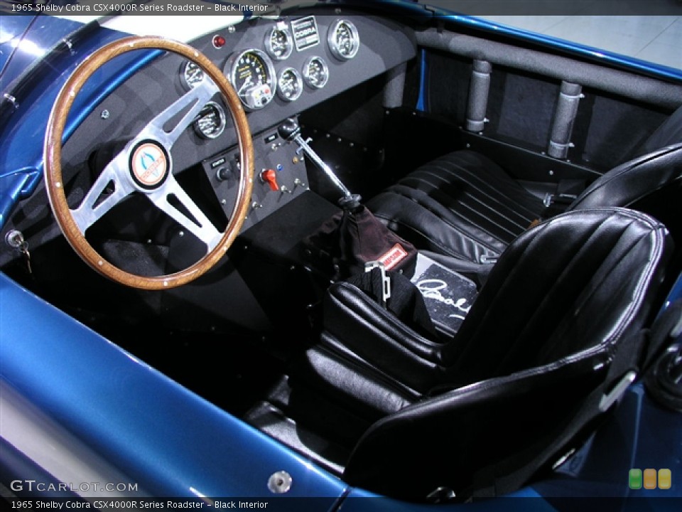 Black Interior Photo for the 1965 Shelby Cobra CSX4000R Series Roadster #202049
