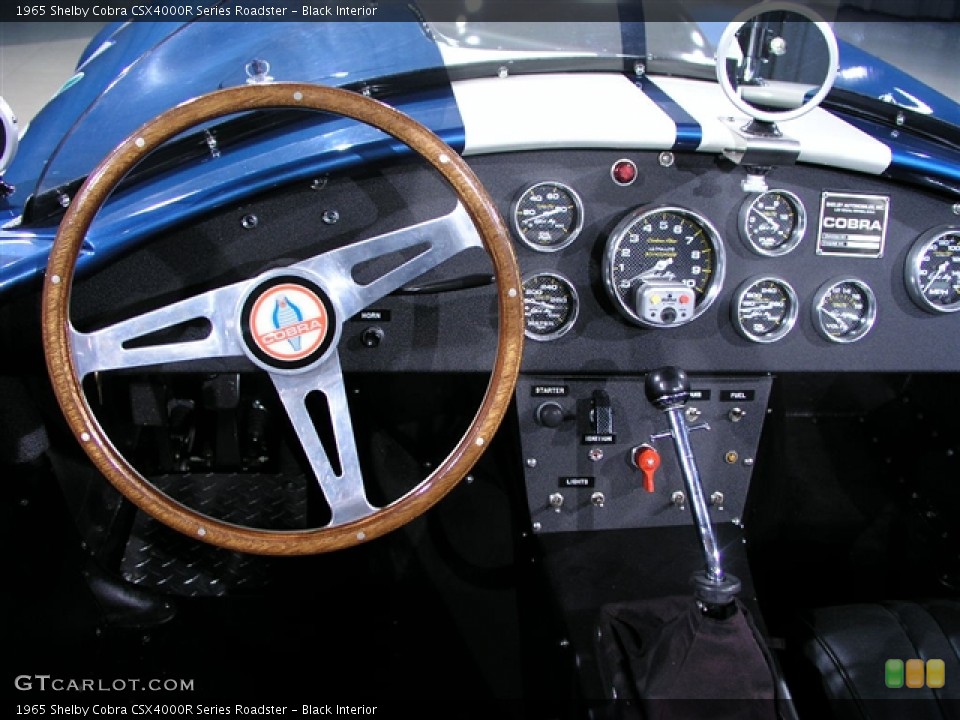 Black Interior Gauges for the 1965 Shelby Cobra CSX4000R Series Roadster #202056
