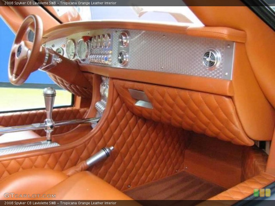 Tropicana Orange Leather Interior Photo for the 2008 Spyker C8 Laviolette SWB #20253429