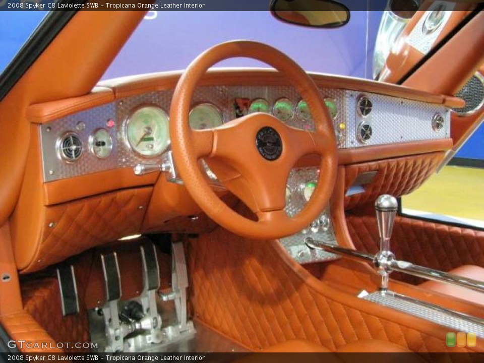 Tropicana Orange Leather Interior Photo for the 2008 Spyker C8 Laviolette SWB #20253653