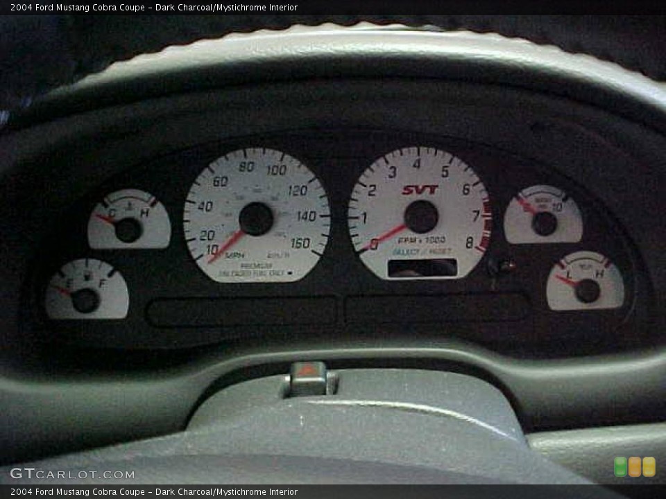 Dark Charcoal/Mystichrome Interior Gauges for the 2004 Ford Mustang Cobra Coupe #20330335