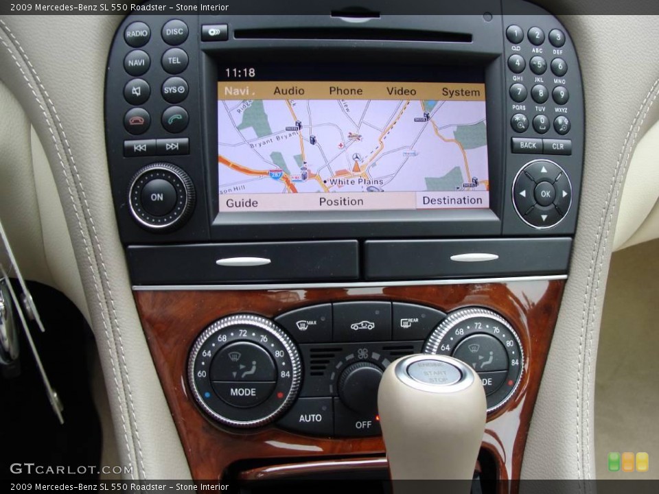 Stone Interior Navigation for the 2009 Mercedes-Benz SL 550 Roadster #20340417