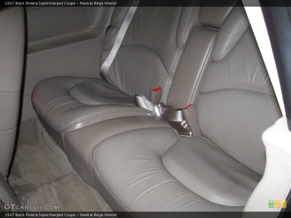 Neutral Beige Interior Rear Seat for the 1997 Buick Riviera Supercharged Coupe #20493317