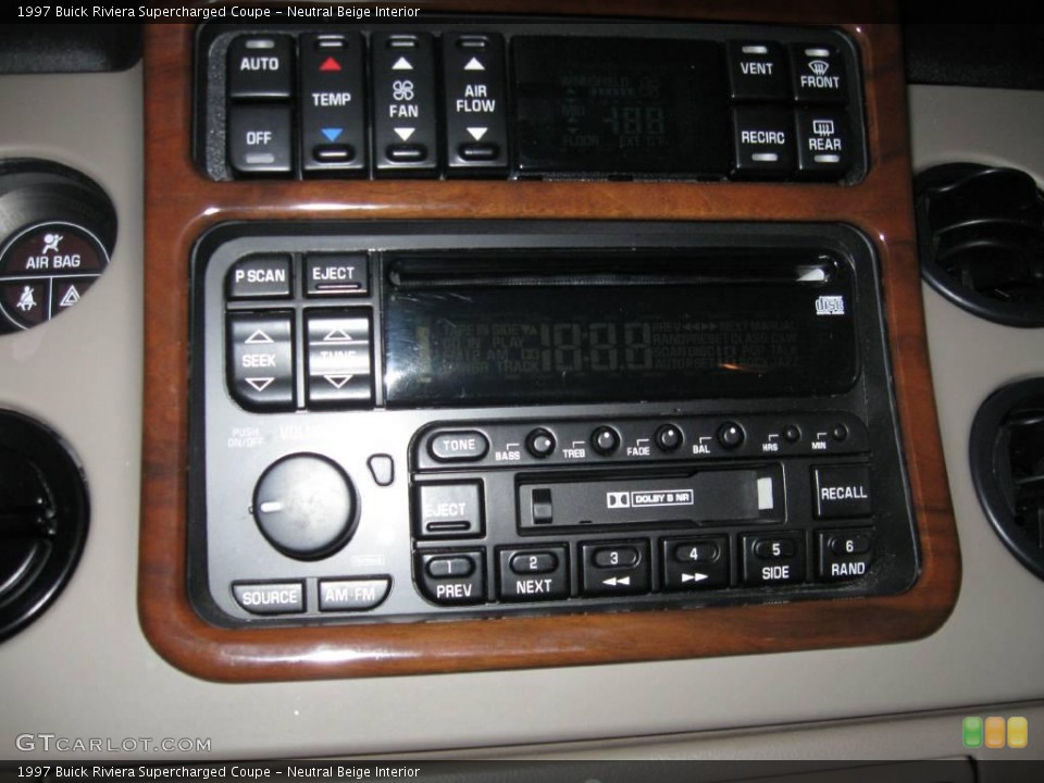 Neutral Beige Interior Controls for the 1997 Buick Riviera Supercharged Coupe #20493369