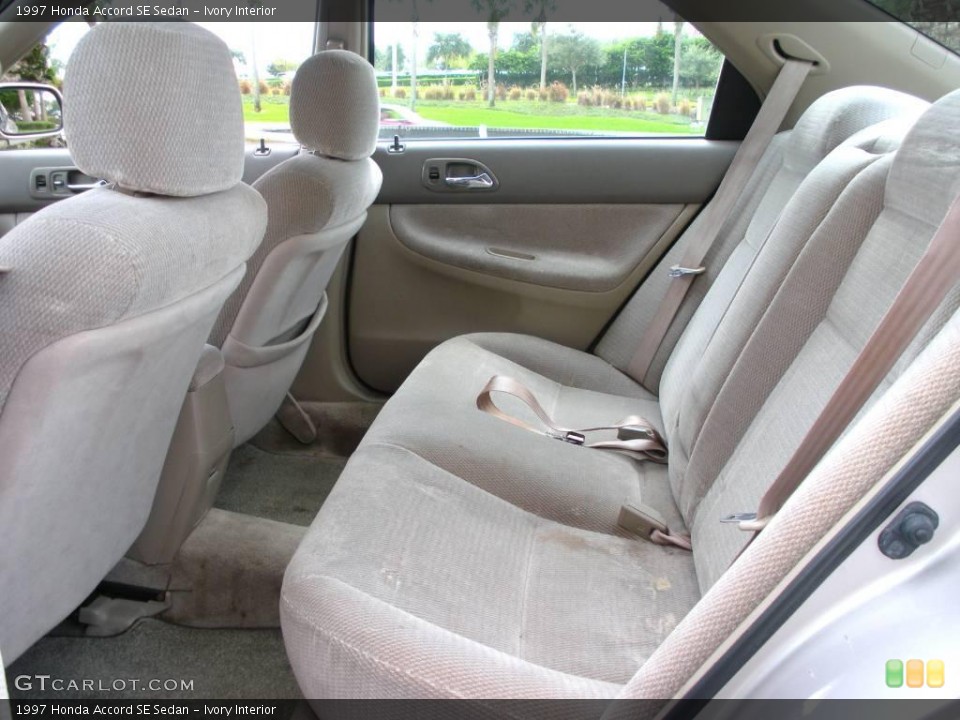 Ivory Interior Rear Seat for the 1997 Honda Accord SE Sedan #20625442