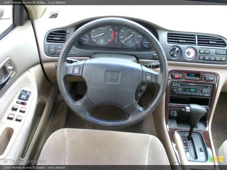 Ivory Interior Steering Wheel for the 1997 Honda Accord SE Sedan #20625554