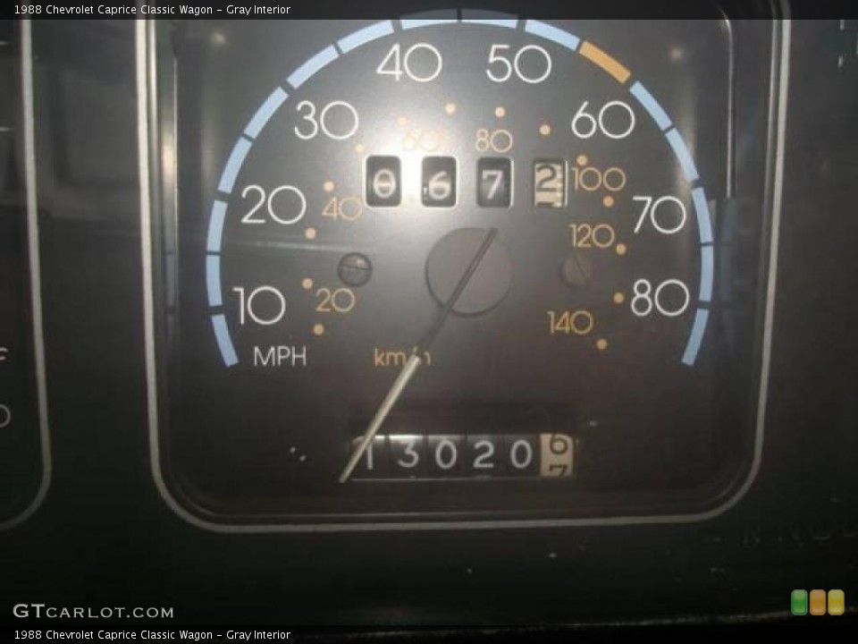 Gray Interior Gauges for the 1988 Chevrolet Caprice Classic Wagon #20698689
