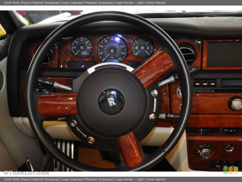 Light Creme Interior Steering Wheel for the 2008 Rolls-Royce Phantom Drophead Coupe  #20743351