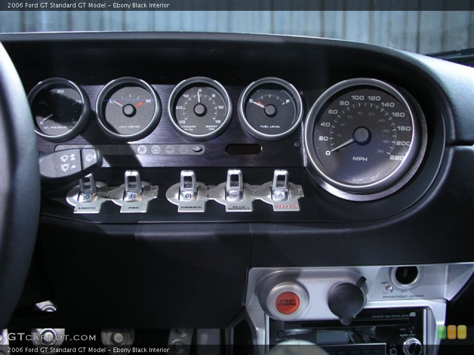 Ebony Black Interior Gauges for the 2006 Ford GT  #207526