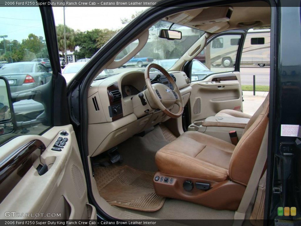 Castano Brown Leather Interior Photo for the 2006 Ford F250 Super Duty King Ranch Crew Cab #20762710