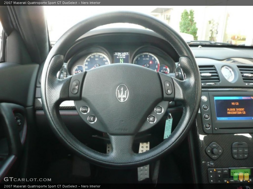 Nero Interior Steering Wheel for the 2007 Maserati Quattroporte Sport GT DuoSelect #20930503